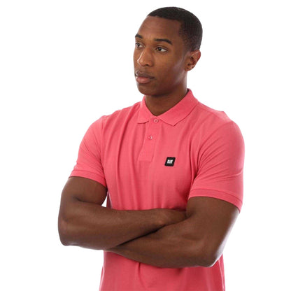 Rose - Side - Weekend Offender Mens Barnum Short-Sleeved Polo Shirt