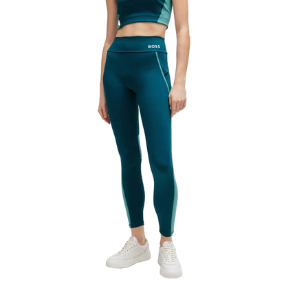 Green - Front - Boss Womens-Ladies Ekiden Slim Leggings