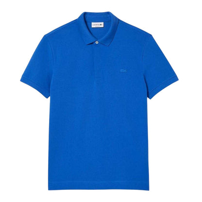 Blue - Front - Lacoste Mens Paris Stretch Polo Shirt