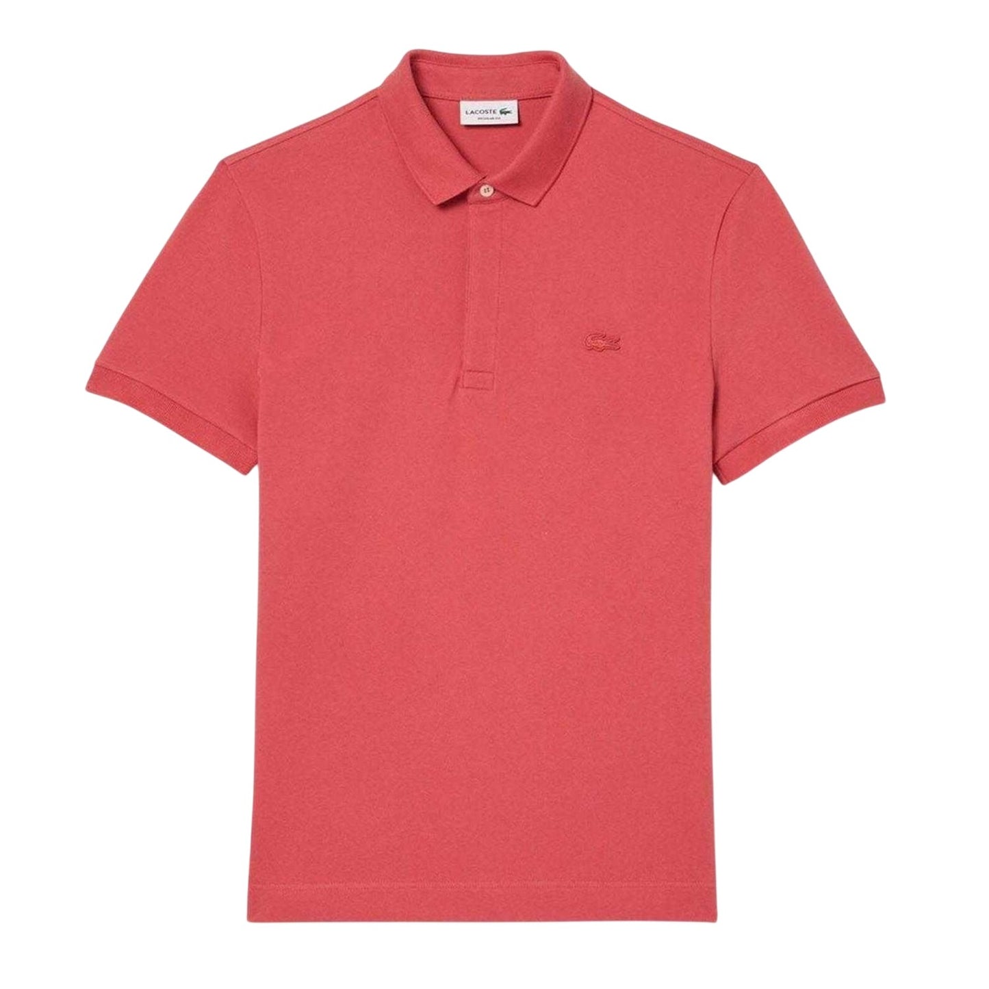 Red - Front - Lacoste Mens Paris Stretch Polo Shirt