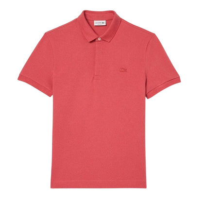 Red - Front - Lacoste Mens Paris Stretch Polo Shirt