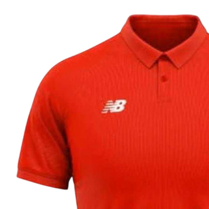 Red - Side - New Balance Mens Regular Athletic Polo Shirt