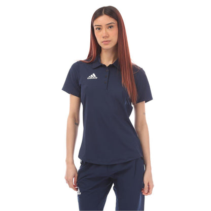 Navy - Front - Adidas Womens-Ladies Core 18 Climalite Polo Shirt