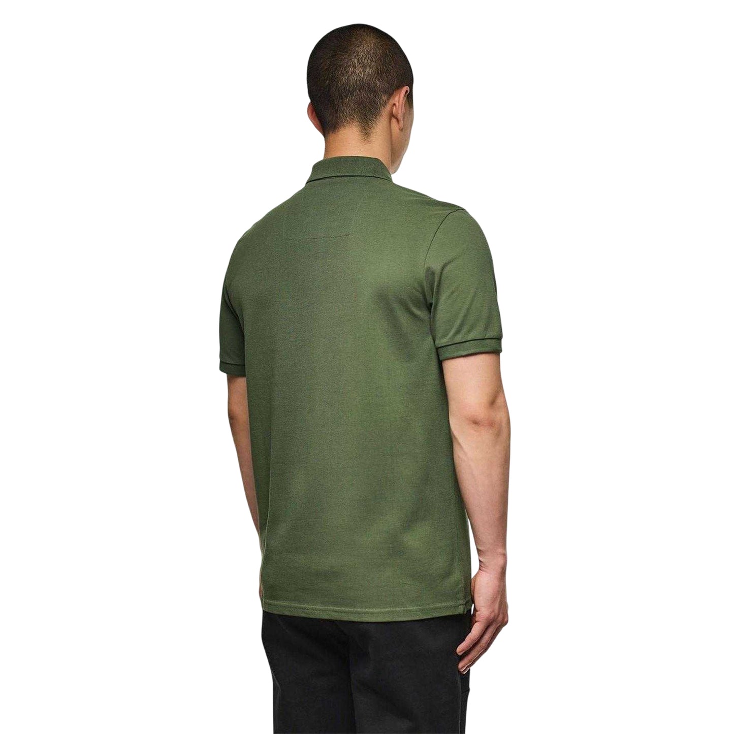 Green - Back - Weekend Offender Mens Caneiros Polo Shirt