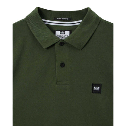 Green - Side - Weekend Offender Mens Caneiros Polo Shirt