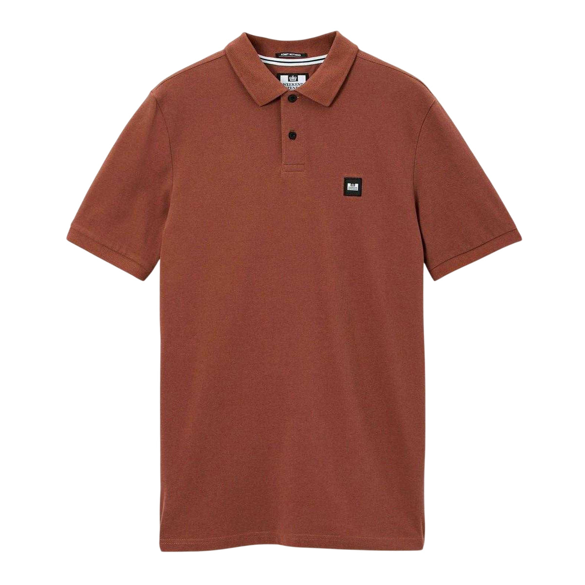 Rust - Front - Weekend Offender Mens Caneiros Polo Shirt