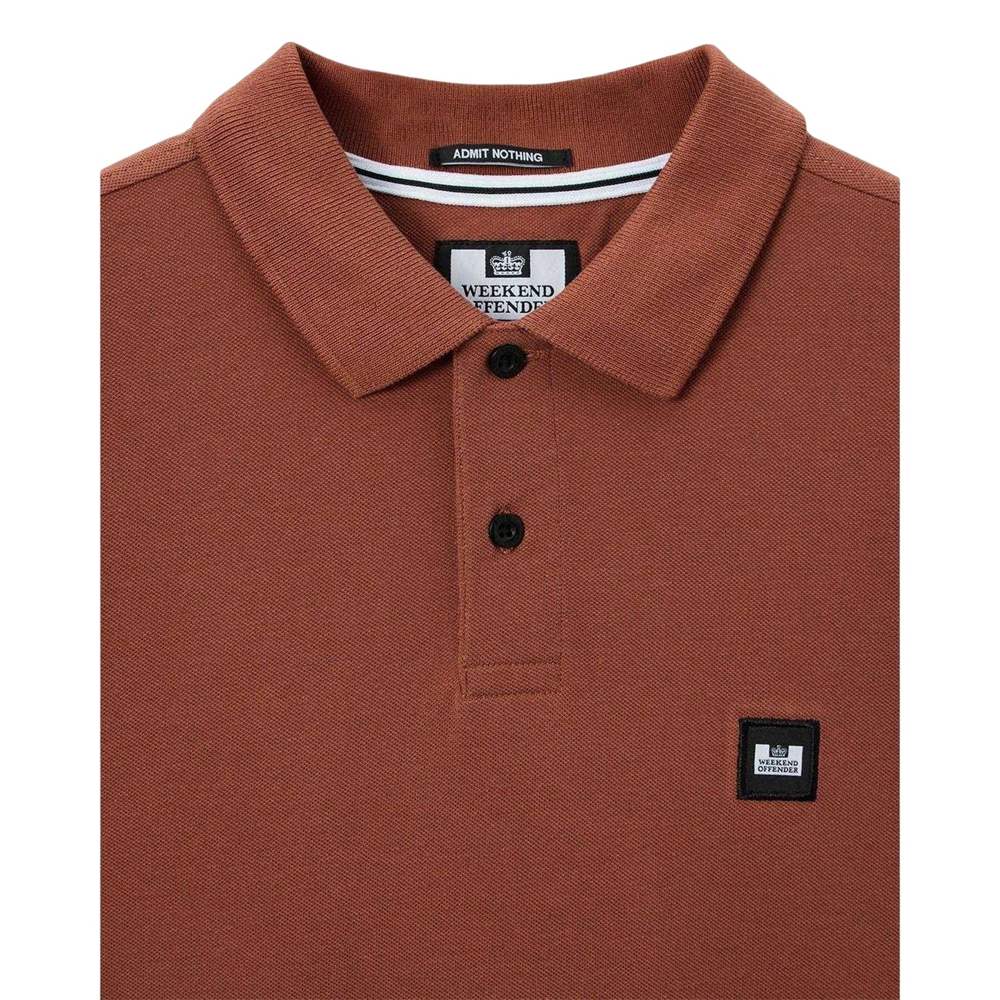 Rust - Side - Weekend Offender Mens Caneiros Polo Shirt