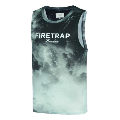 Dark - Side - Firetrap Mens Lightning Sleeveless Vest Top