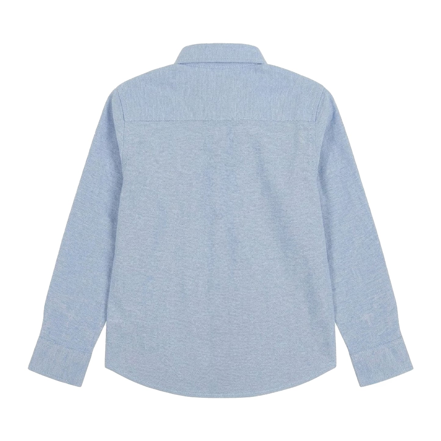 Blue - Back - Firetrap Boys Oxford Pocket Long-Sleeved Shirt