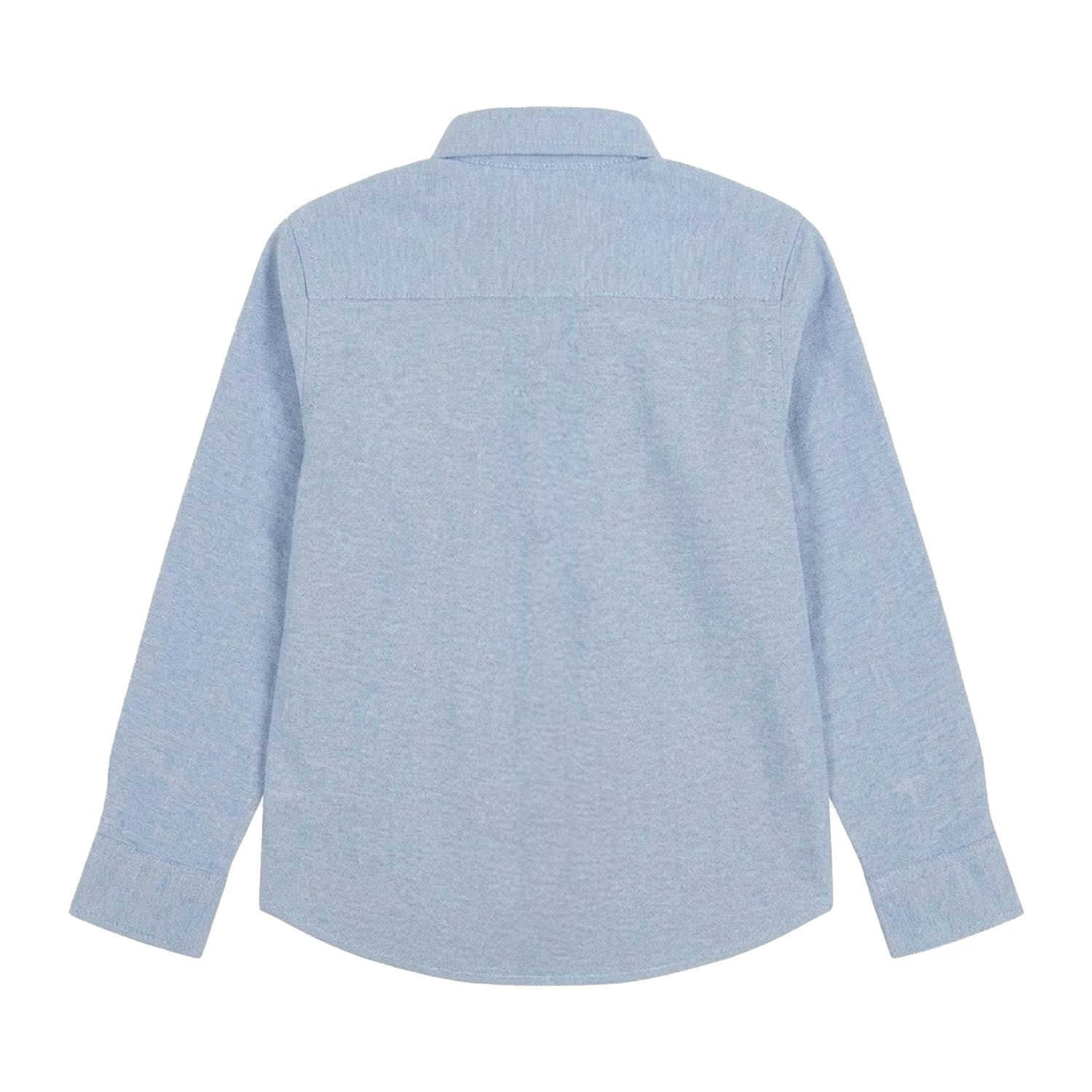Blue - Back - Firetrap Boys Oxford Pocket Long-Sleeved Shirt