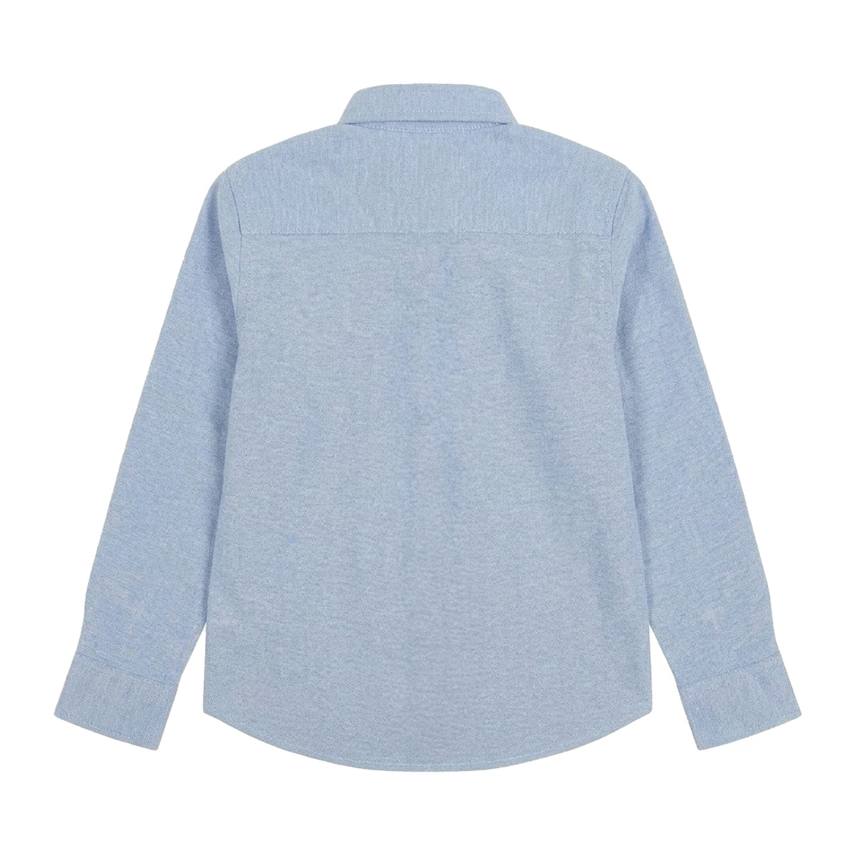 Blue - Back - Firetrap Boys Oxford Pocket Long-Sleeved Shirt
