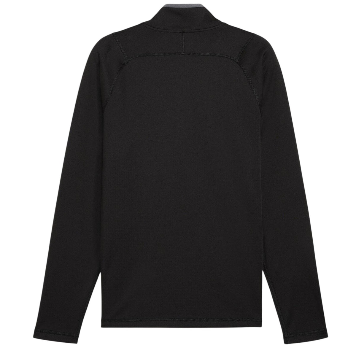 Puma Black - Back - Puma Mens Quarter Zip Long-Sleeved Polo Shirt