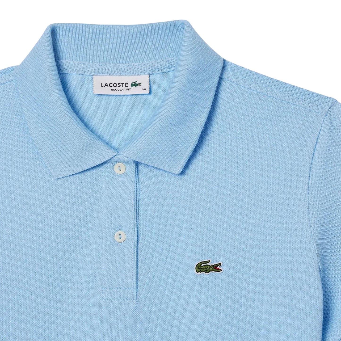 Blue - Side - Lacoste Womens-Ladies Petite Polo Shirt