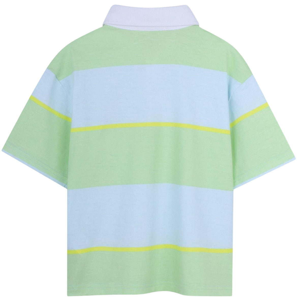 Light Green - Back - Billieblush Childrens-Kids Cotton Polo Shirt