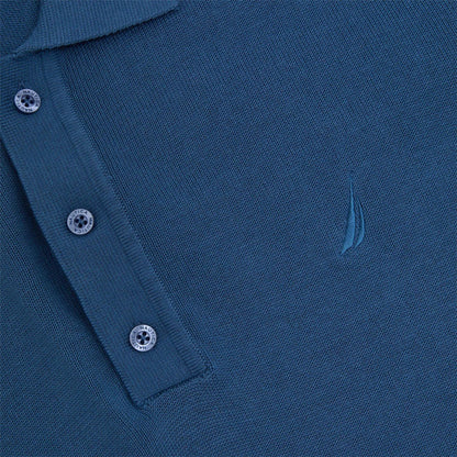 Teal - Side - Nautica Mens Olas Polo Shirt