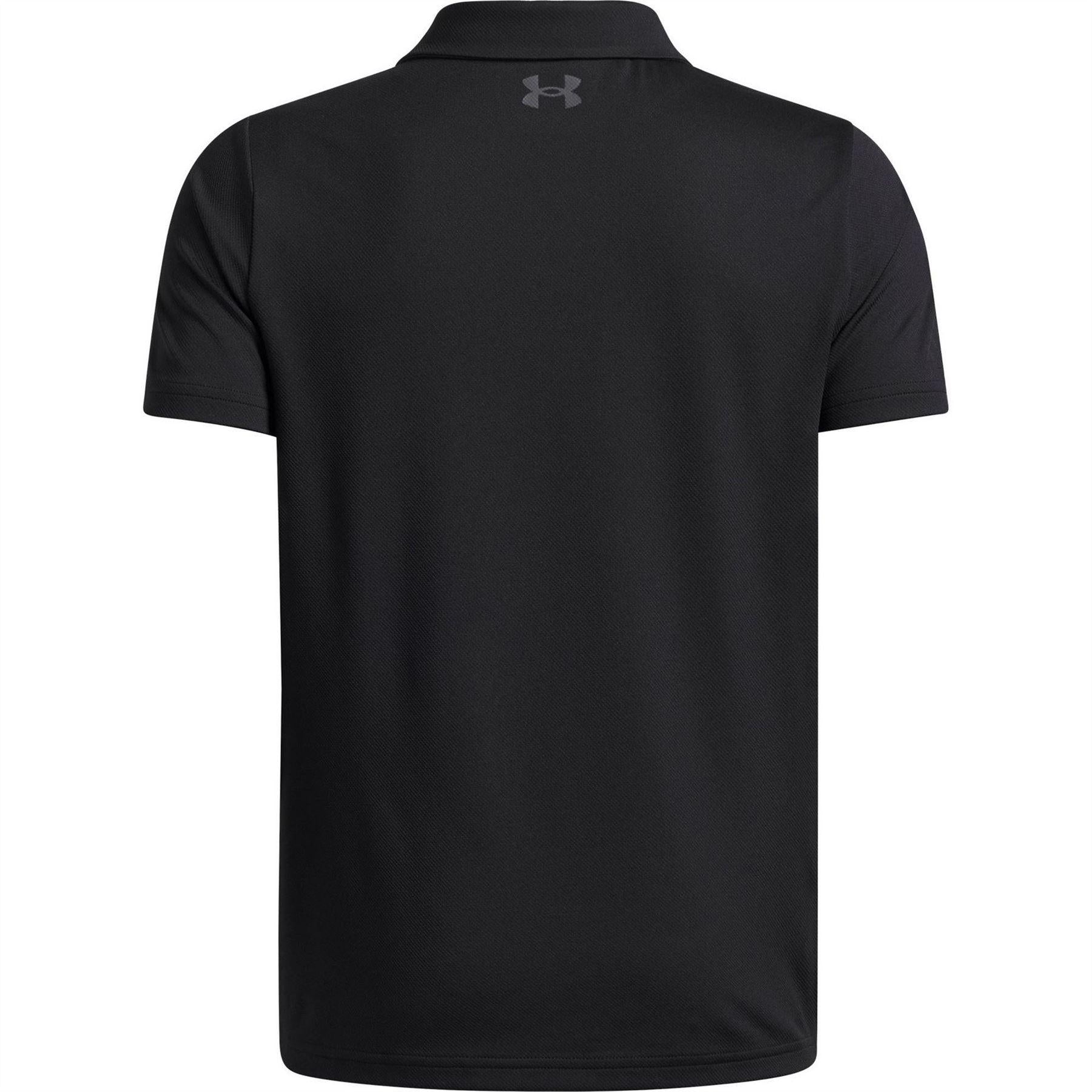 Black - Back - Under Armour Boys Matchplay Polo Shirt