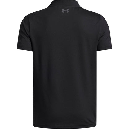 Black - Back - Under Armour Boys Matchplay Polo Shirt