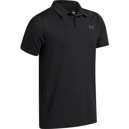 Black - Side - Under Armour Boys Matchplay Polo Shirt