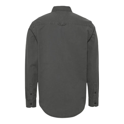 Black - Back - Tommy Jeans Mens Washed Twill Shirt