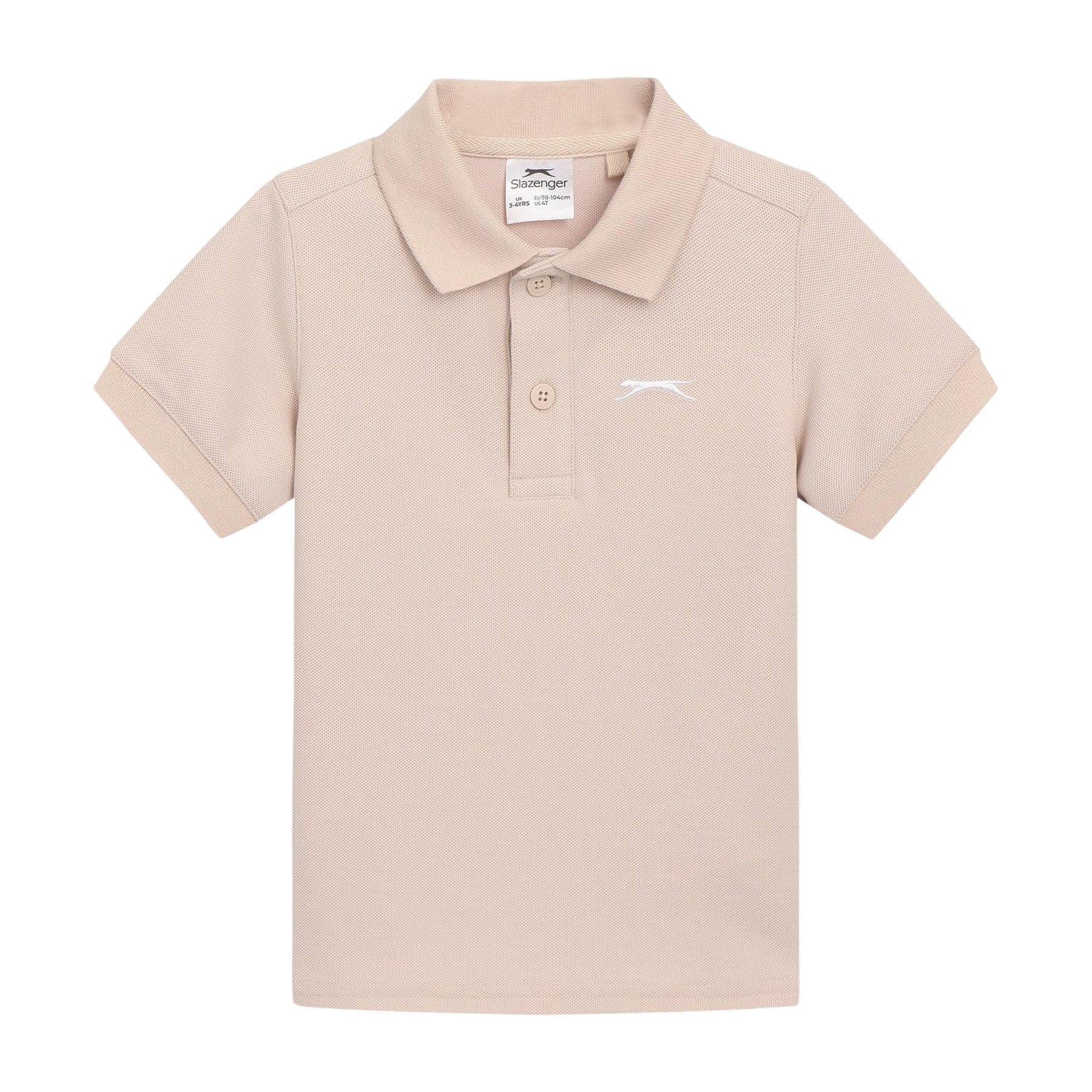 Oat - Front - Slazenger Baby Plain Polo Shirt