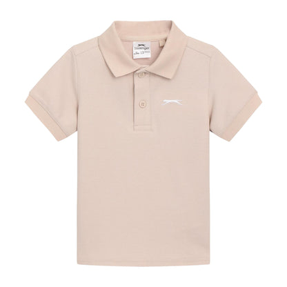 Oat - Front - Slazenger Baby Plain Polo Shirt