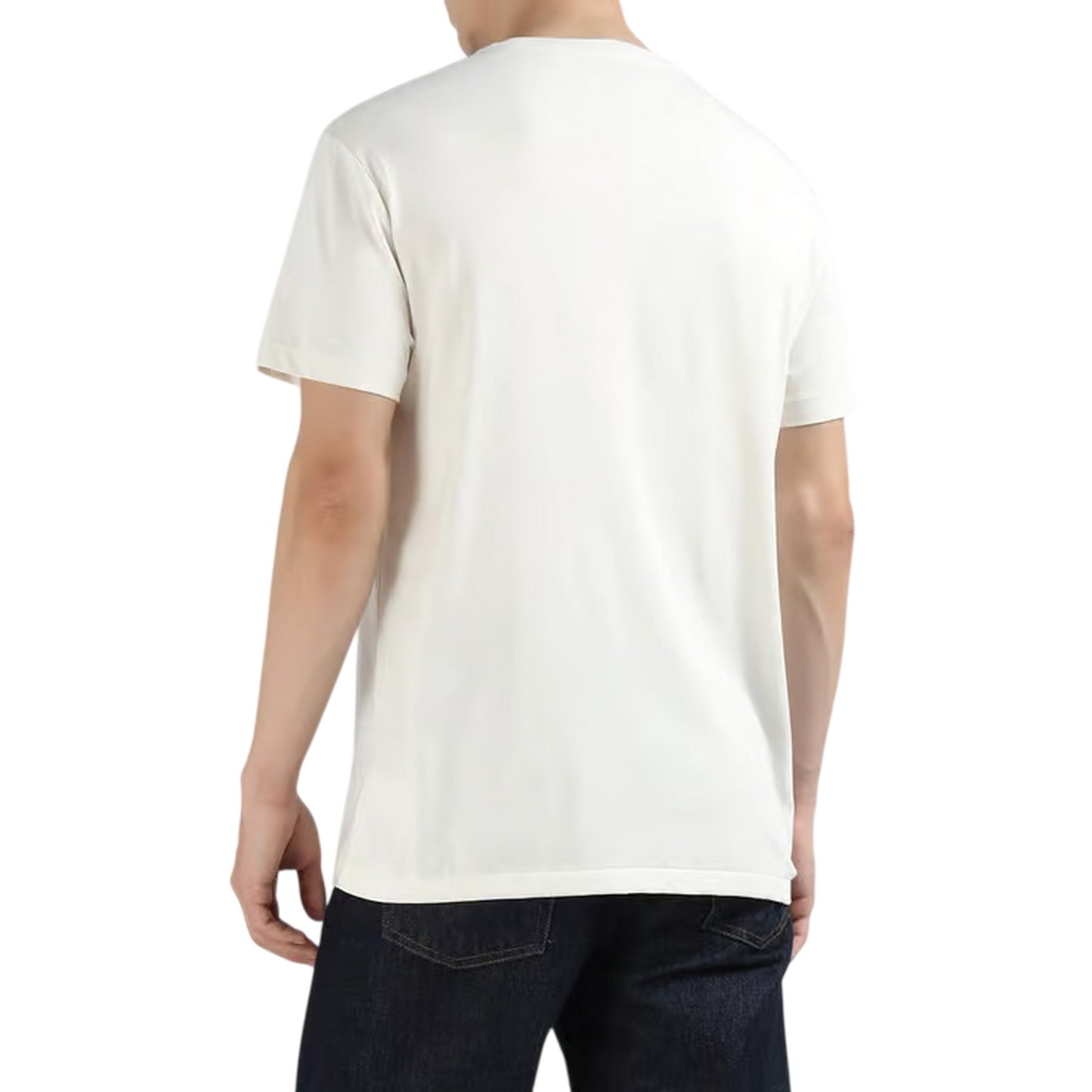 White - Back - Ralph Lauren Mens Logo Jersey Cotton Classic T-Shirt