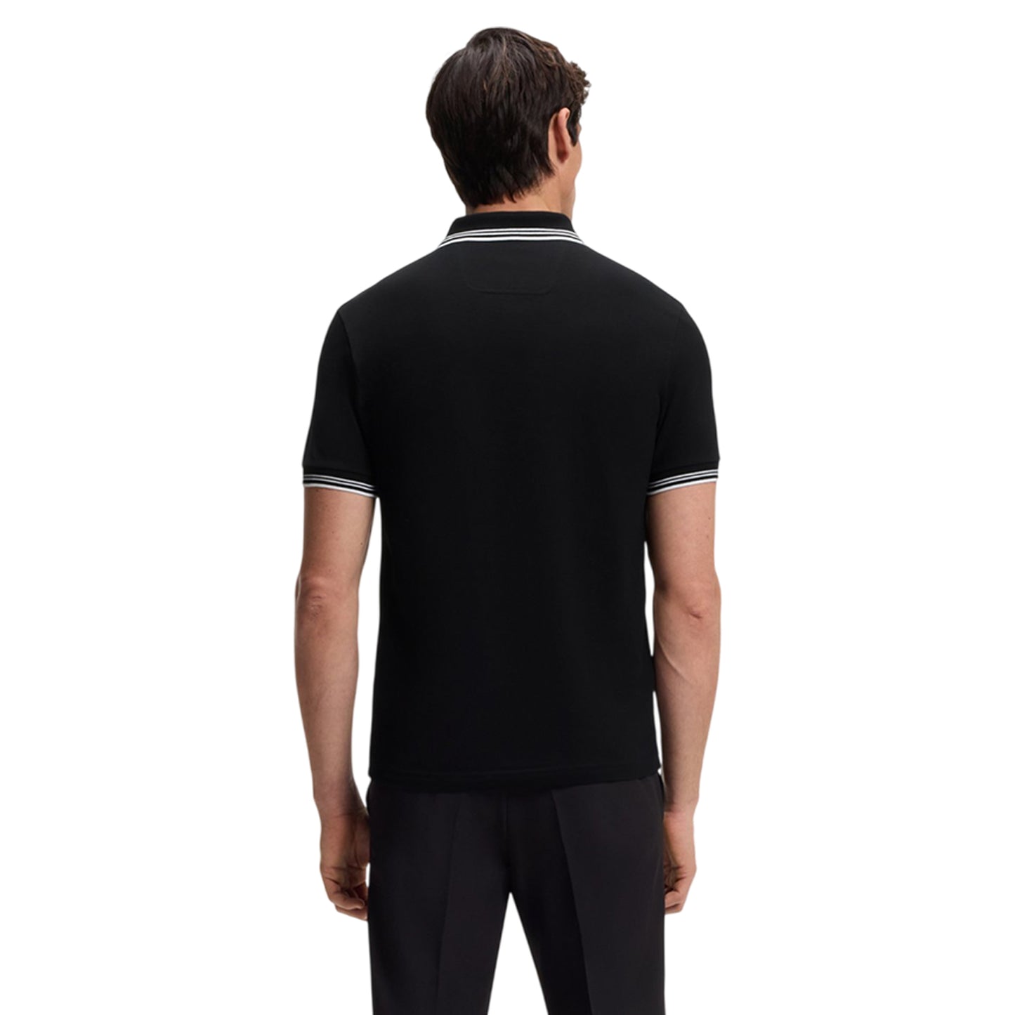 Jet Black - Back - Original Creator Mens Essential Pique Polo Shirt