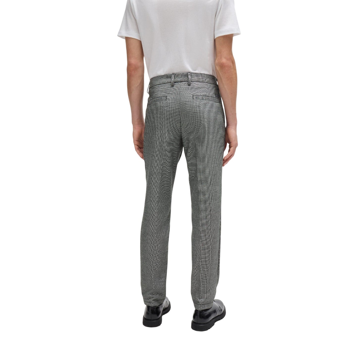 Black - Back - Boss Mens Regular Trousers