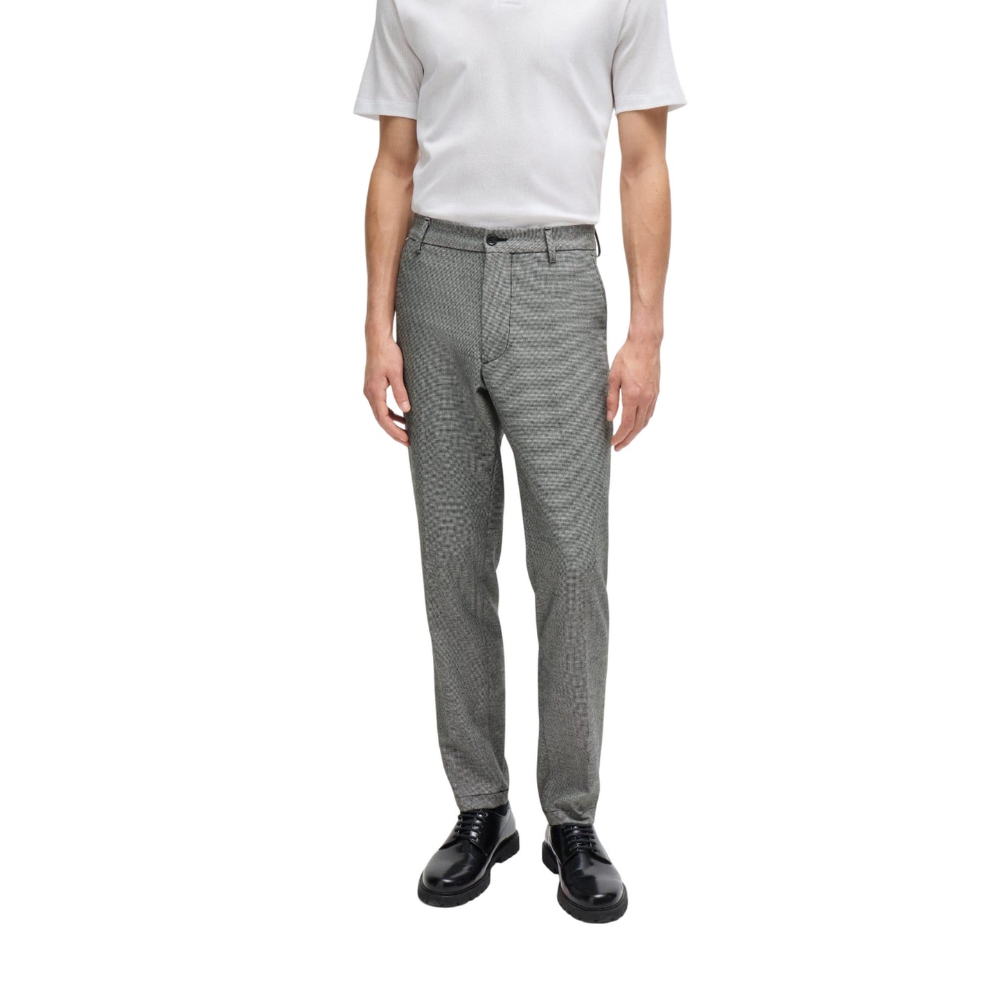 Black - Side - Boss Mens Regular Trousers