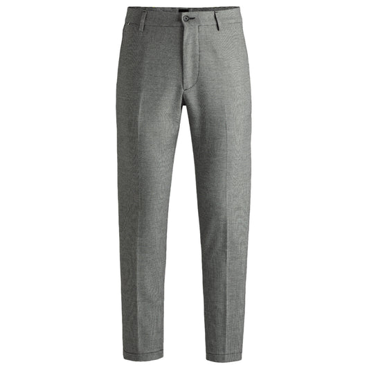 Black - Front - Boss Mens Regular Trousers