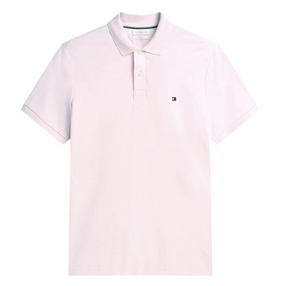 Pink - Front - Tommy Hilfiger Mens Interlock Polo Shirt