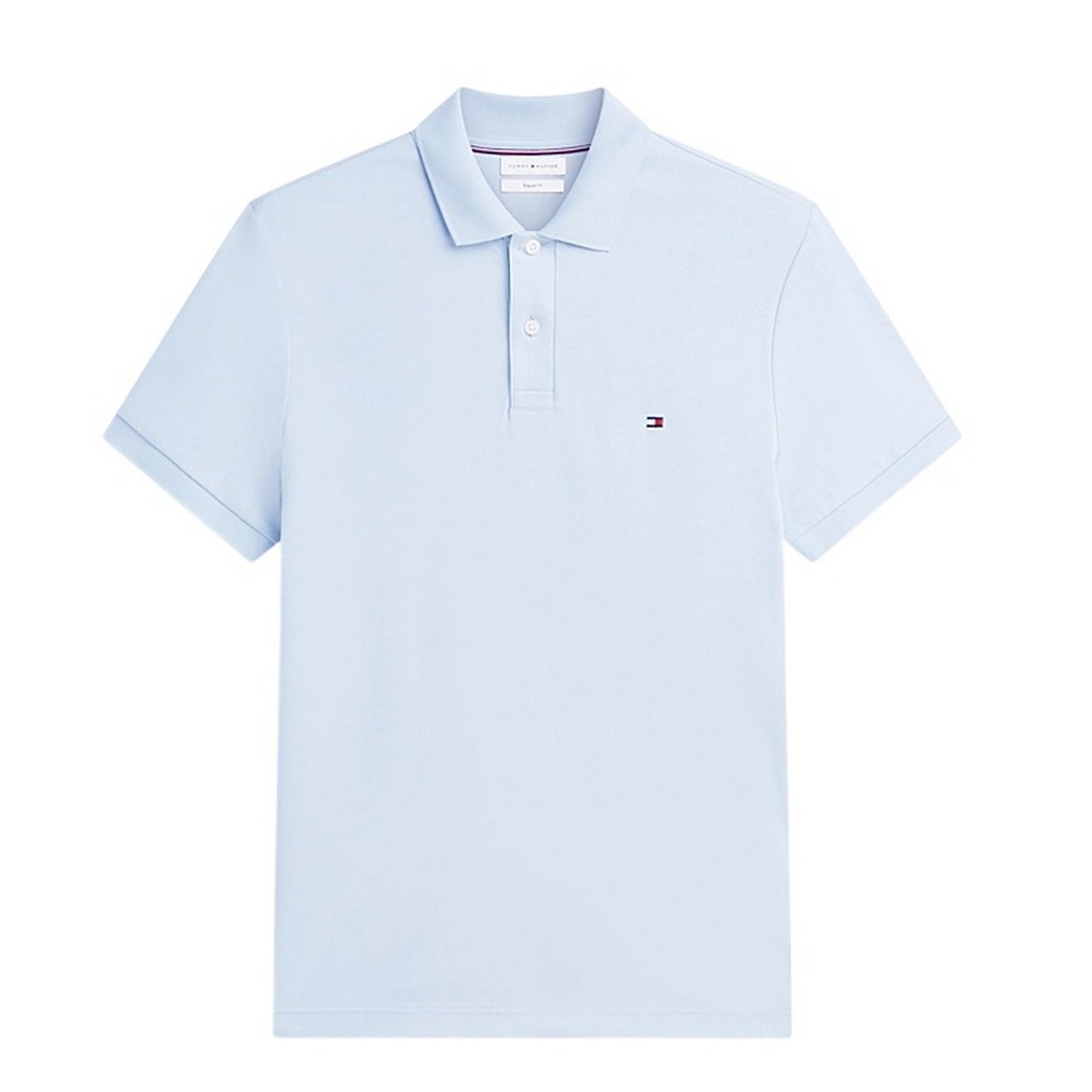 Breezy Blue - Front - Tommy Hilfiger Mens Interlock Polo Shirt