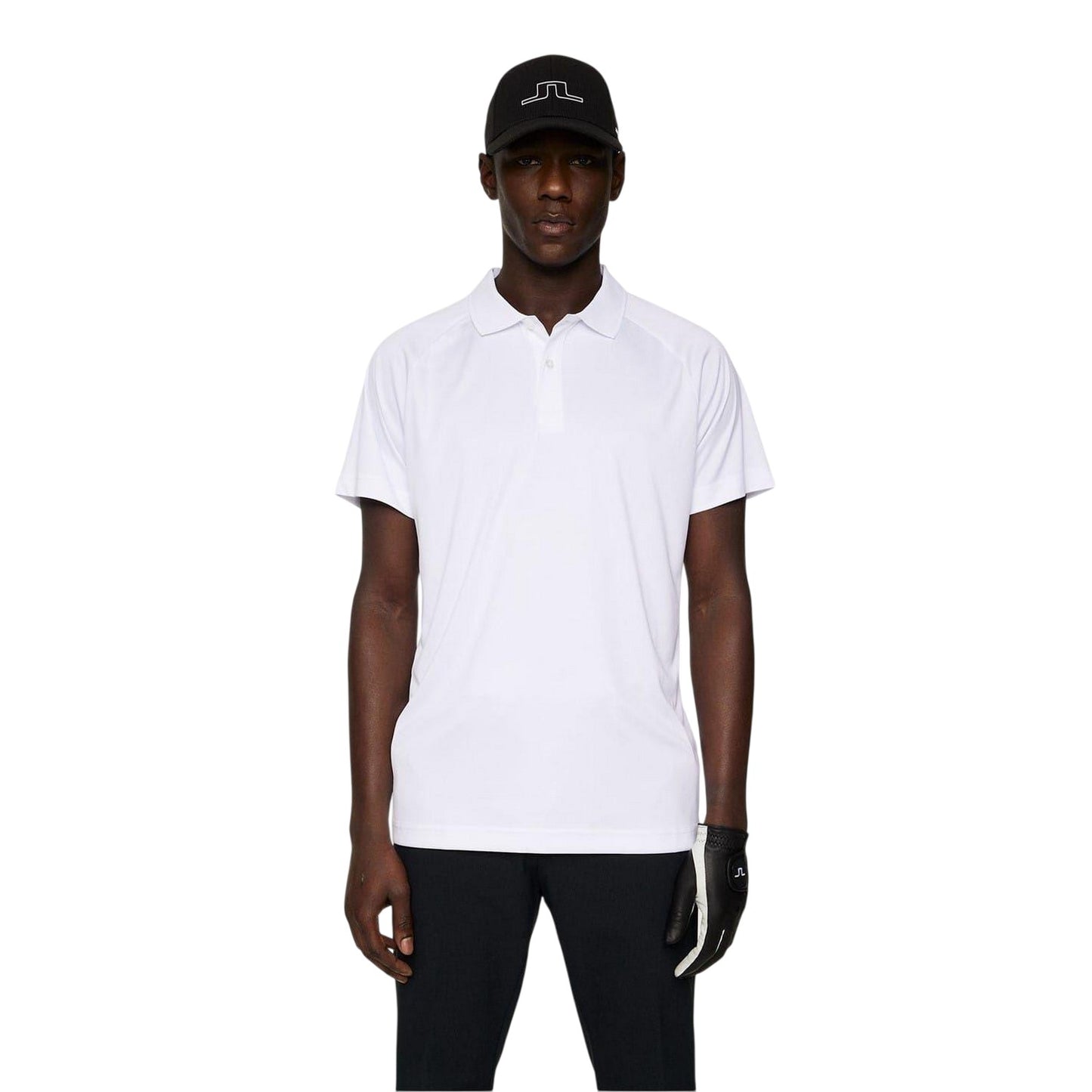 White - Side - J.Lindeberg Mens Sola Polo Shirt
