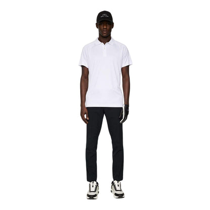 White - Pack Shot - J.Lindeberg Mens Sola Polo Shirt