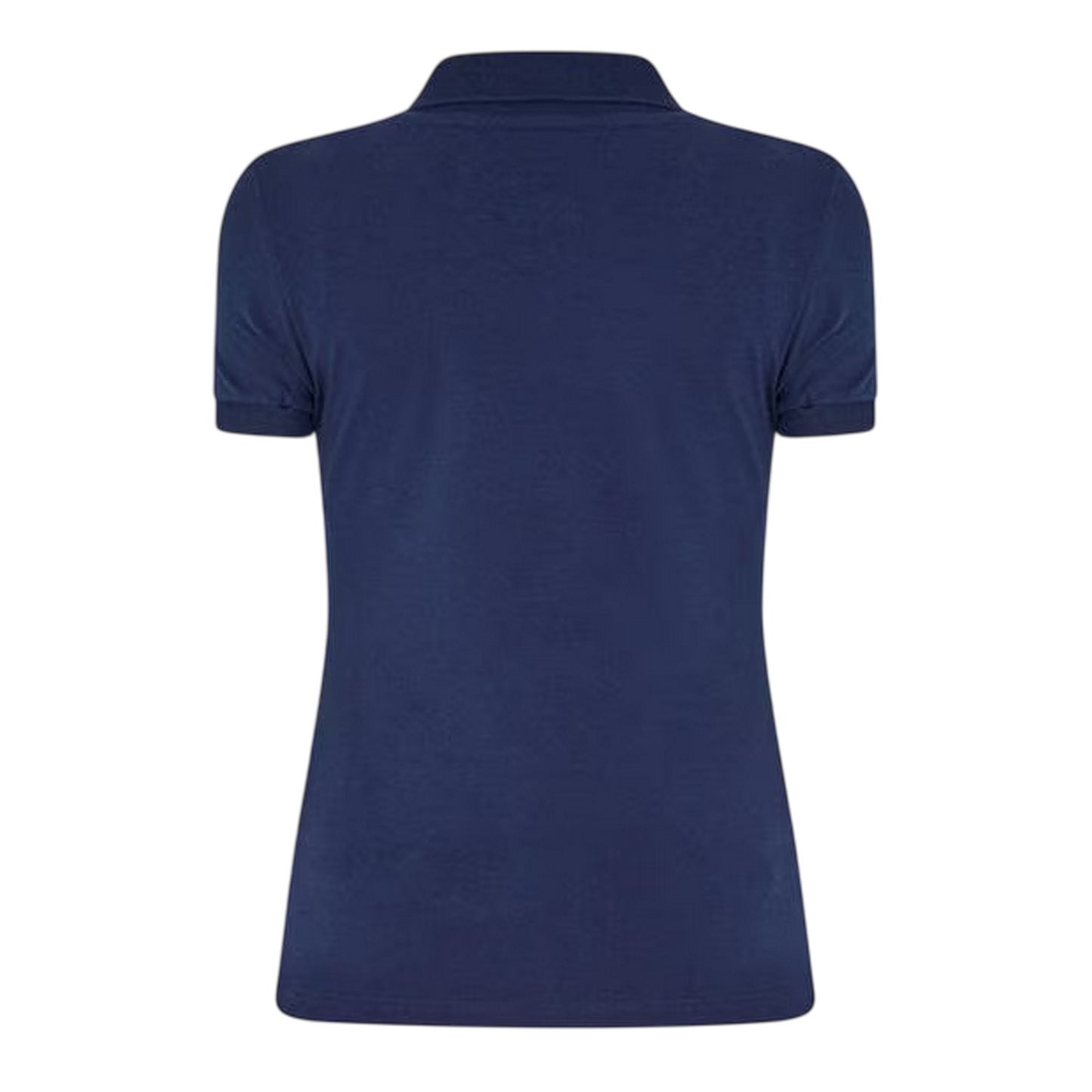 Navy Blue - Back - Lacoste Womens-Ladies Logo Polo Shirt