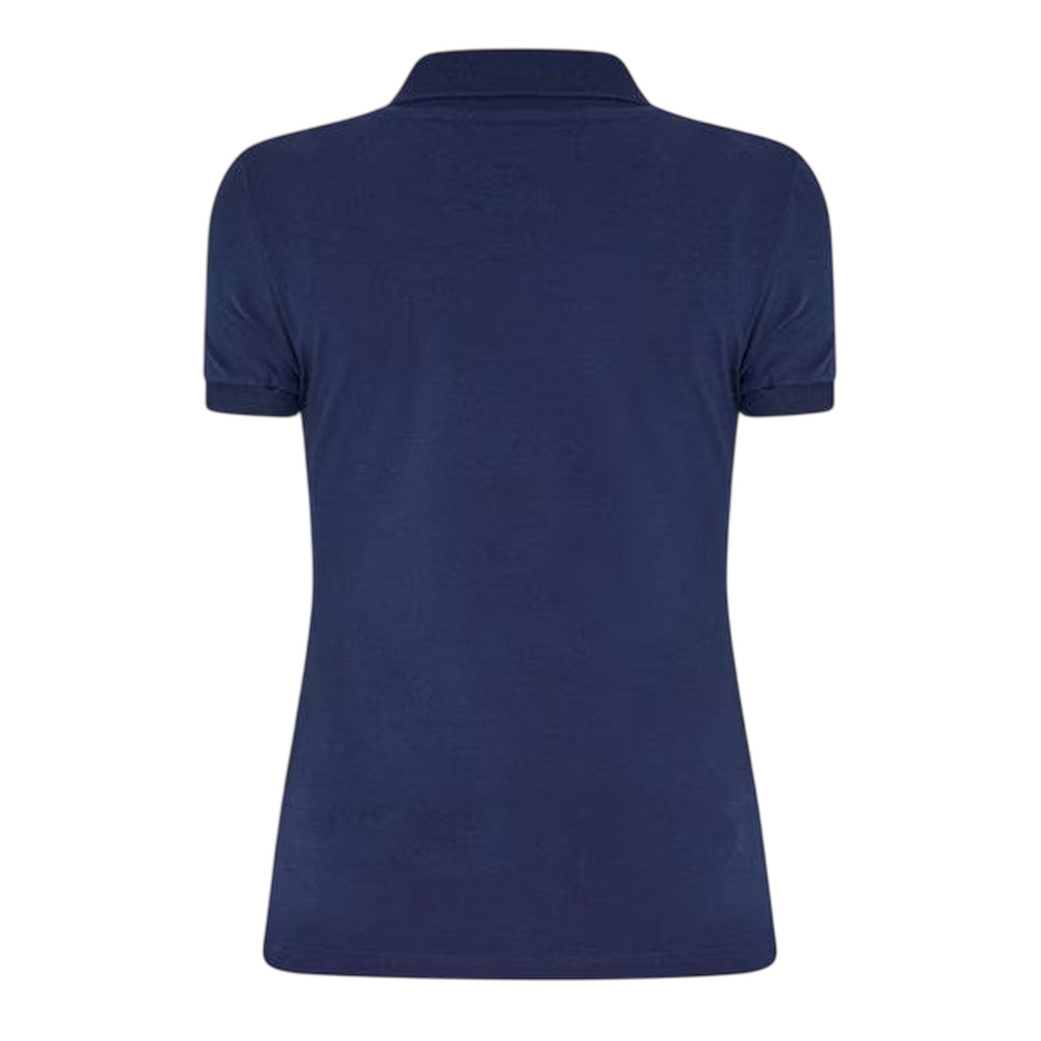 Navy Blue - Back - Lacoste Womens-Ladies Logo Polo Shirt