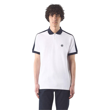 White - Back - Pretty Green Mens Denton Regular Polo Shirt