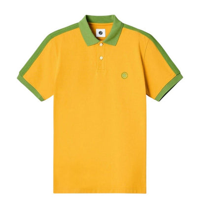 Yellow - Front - Pretty Green Mens Denton Regular Polo Shirt