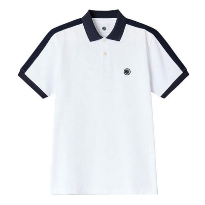 White - Front - Pretty Green Mens Denton Regular Polo Shirt