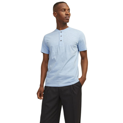 Cerulean - Side - Henleys Mens Henley Regular Short-Sleeved Shirt