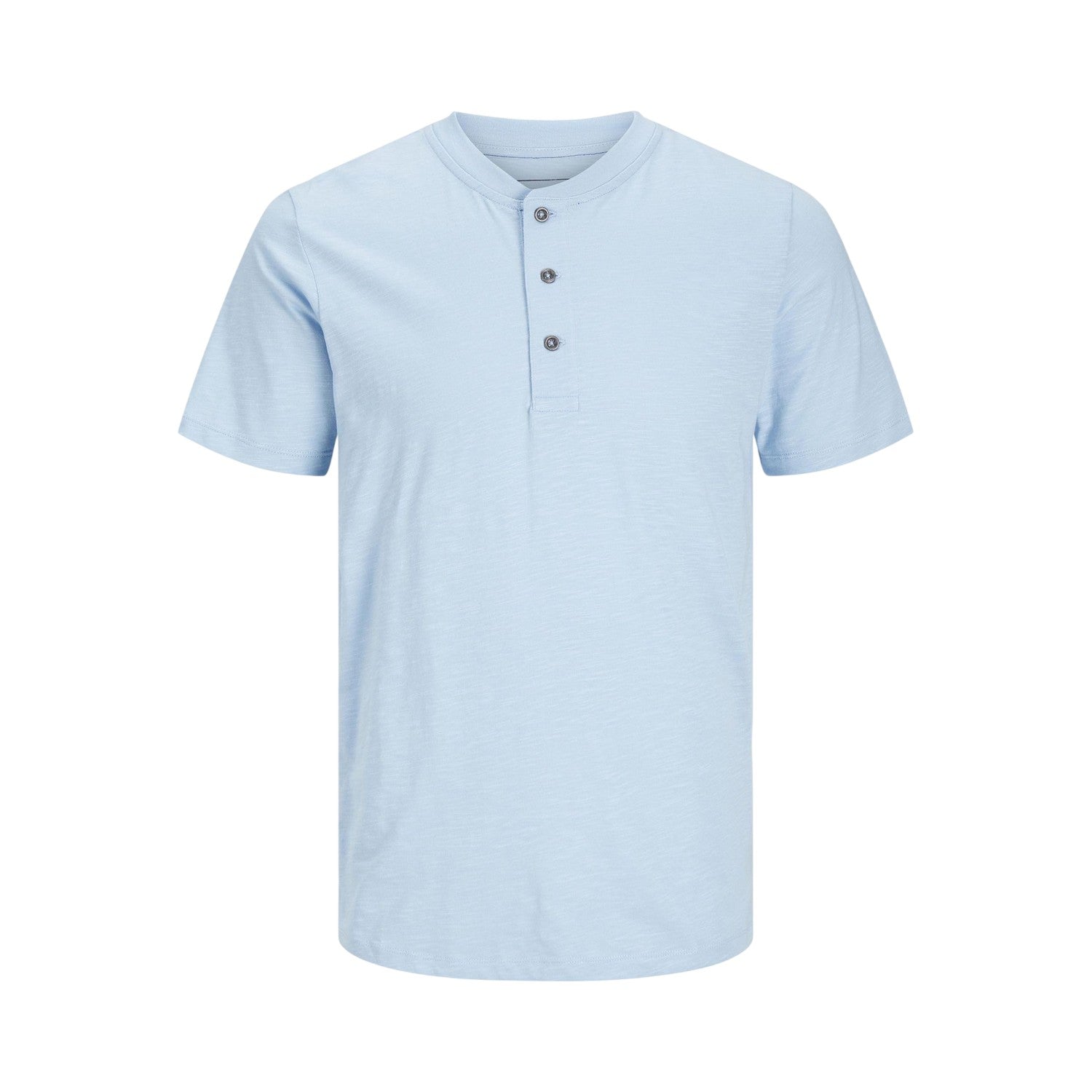 Cerulean - Front - Henleys Mens Henley Regular Short-Sleeved Shirt