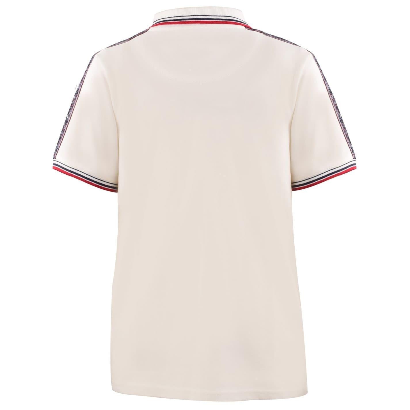 White - Back - Pretty Green Mens Eclipse Regular Short-Sleeved Polo Shirt