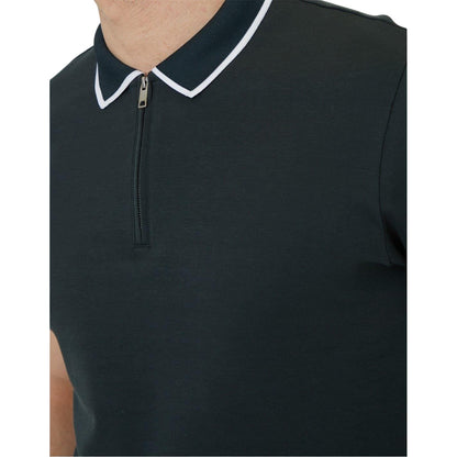 Pine Green - Side - Threadbare Mens Pinetwn Regular Short-Sleeved Polo Shirt