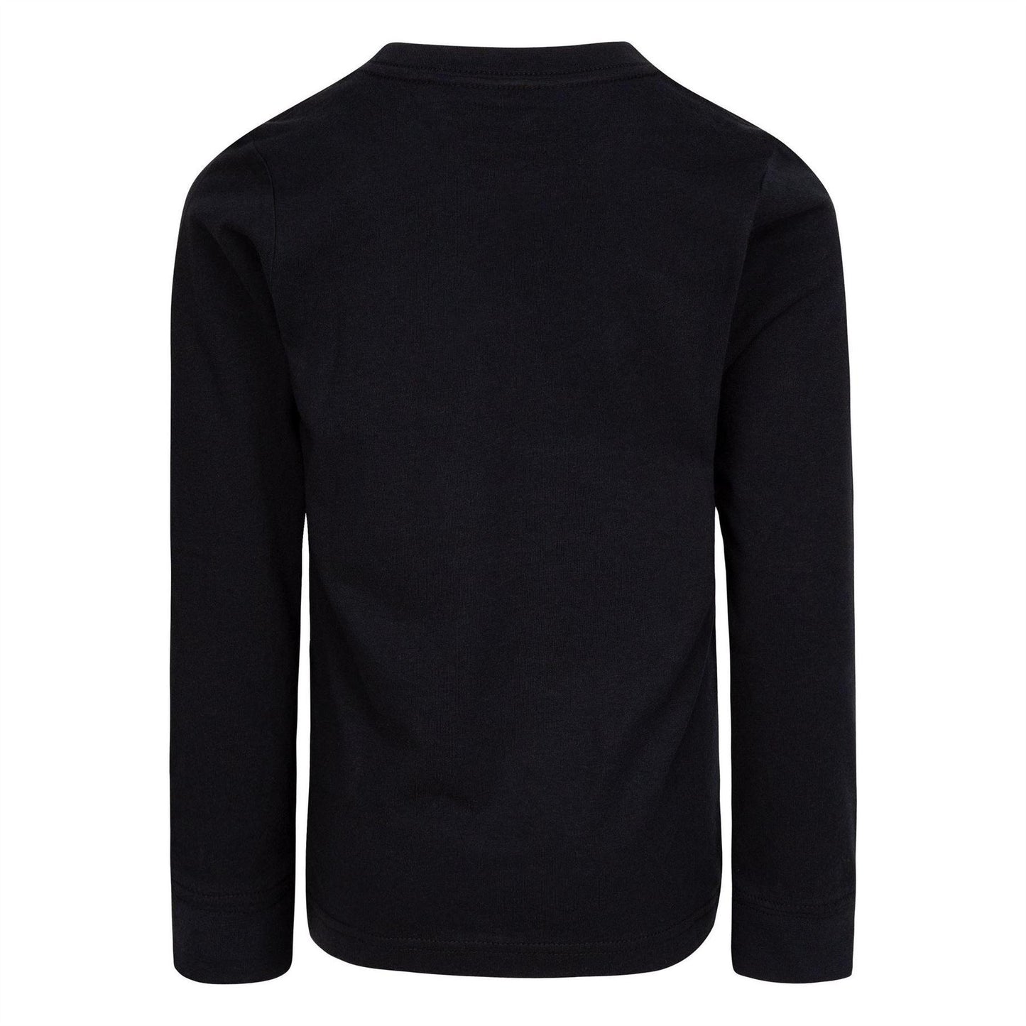 Black - Back - Nike Childrens-Kids Logo Long-Sleeved T-Shirt