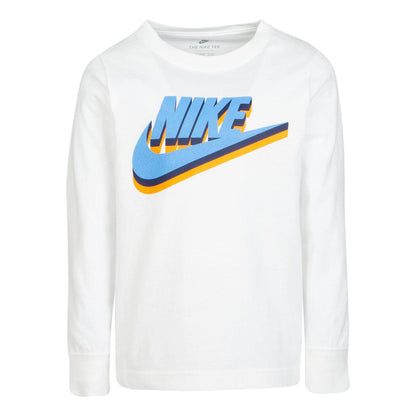 Sail - Front - Nike Childrens-Kids Logo Long-Sleeved T-Shirt
