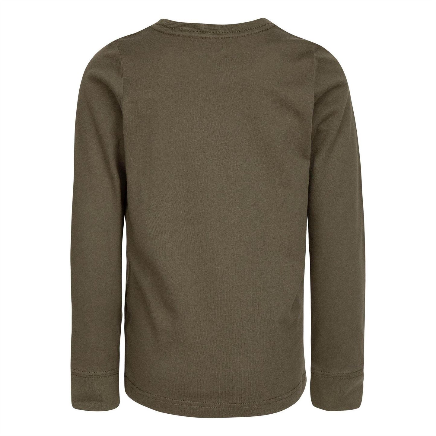Green - Back - Nike Childrens-Kids Logo Long-Sleeved T-Shirt