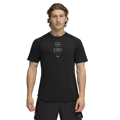 Black - Side - Puma Mens Hyrox DryElite Training T-Shirt
