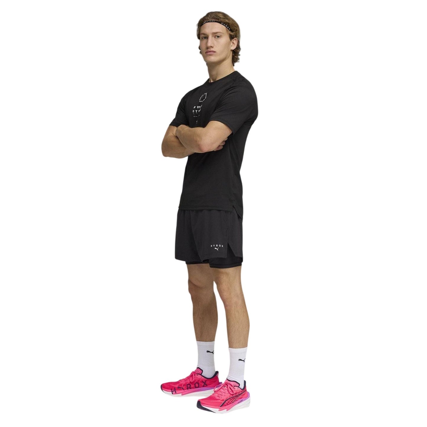 Black - Pack Shot - Puma Mens Hyrox DryElite Training T-Shirt