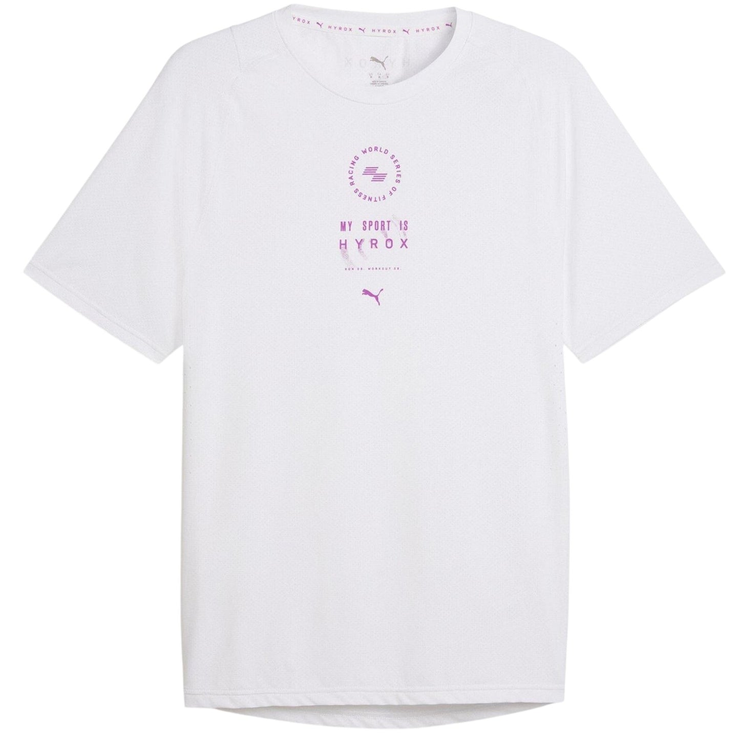 White - Front - Puma Mens Hyrox DryElite Training T-Shirt