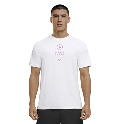 White - Side - Puma Mens Hyrox DryElite Training T-Shirt